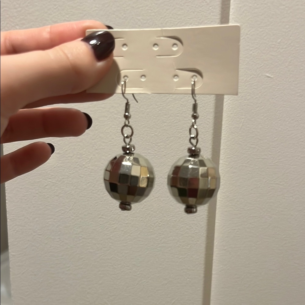 SHEIN Disco ball earrings